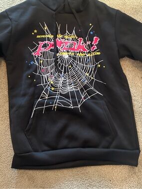 Black spider hoodie size S